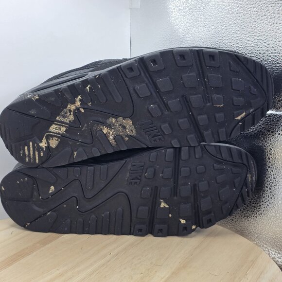 Men's Size 10.5 US - Air Max 90 Sneakers Triple Black Running Shoes - Picture 8 of 9